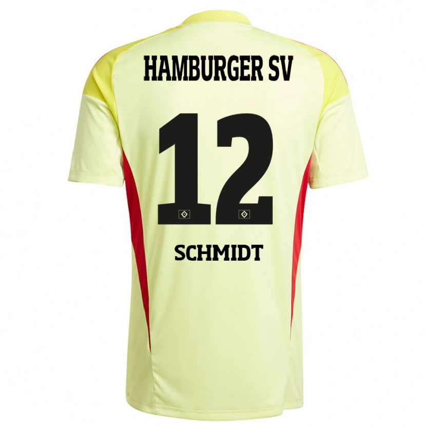 Danxen Heren Bennet Schmidt #12 Geel Zwart Rood Keepersshirt 2025/26 T-Shirt België