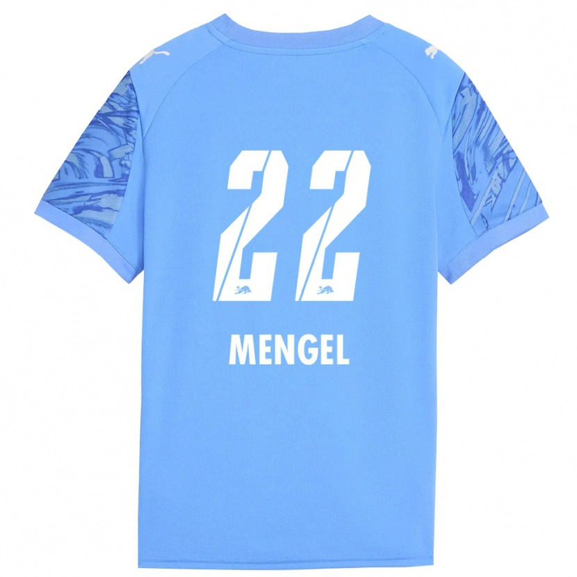 Danxen Heren Luca Mengel #22 Koninklijk Blauw Rood Keepersshirt 2025/26 T-Shirt België
