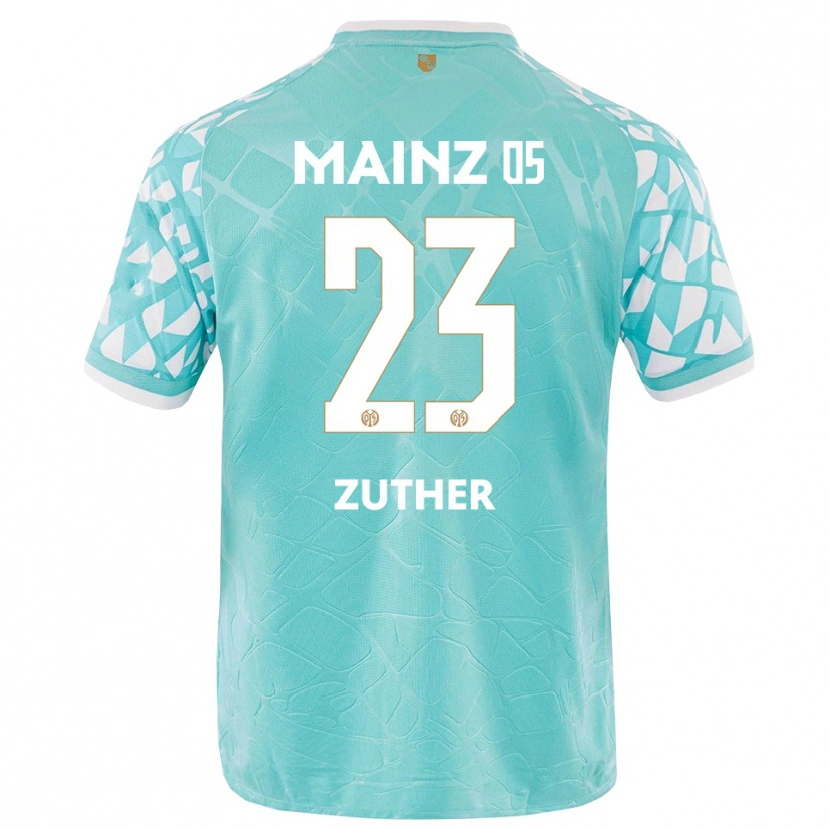 Danxen Heren Pit Zuther #23 Turquoise Wit Keepersshirt 2025/26 T-Shirt België