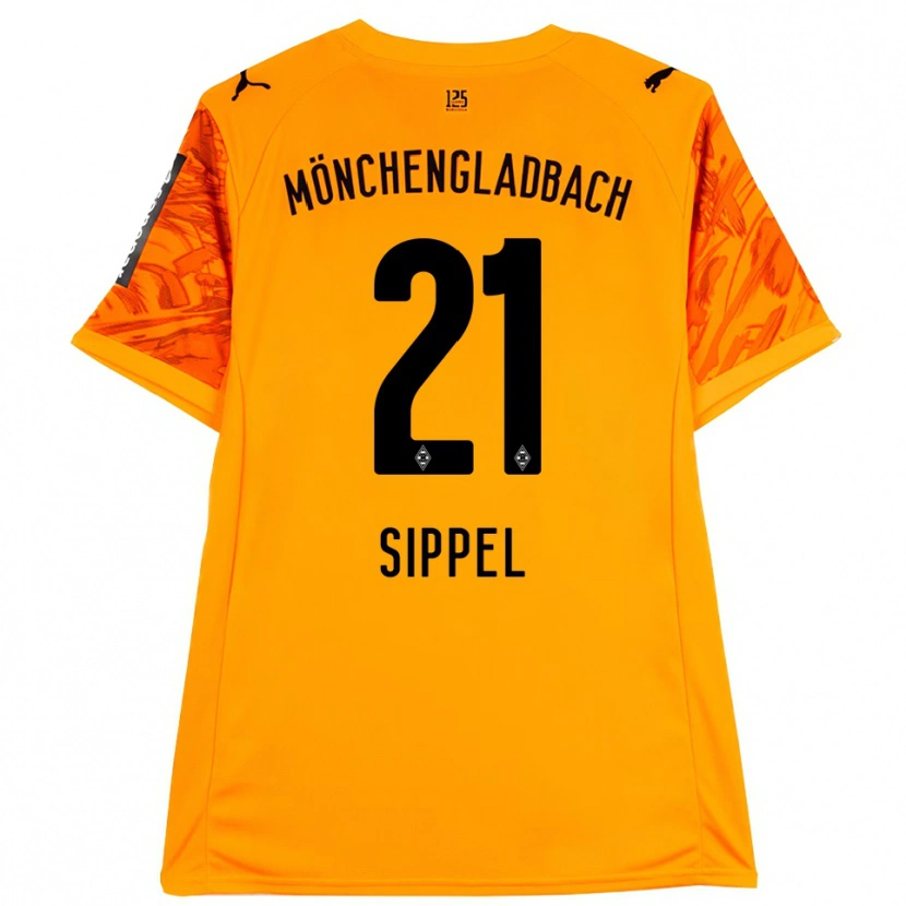 Danxen Heren Tobias Sippel #21 Oranje Geel Zwart Keepersshirt 2025/26 T-Shirt België