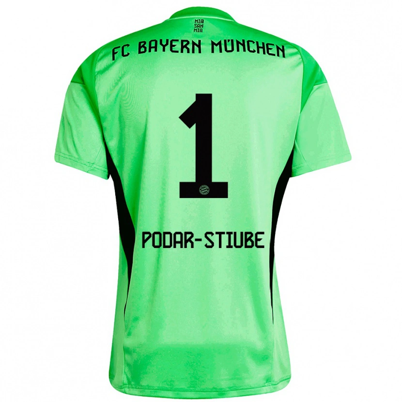 Danxen Heren David Podar-Stiube #1 Medium Lente Groen Keepersshirt 2025/26 T-Shirt België