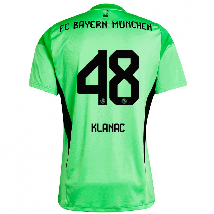 Danxen Heren Leon Klanac #48 Medium Lente Groen Keepersshirt 2025/26 T-Shirt België