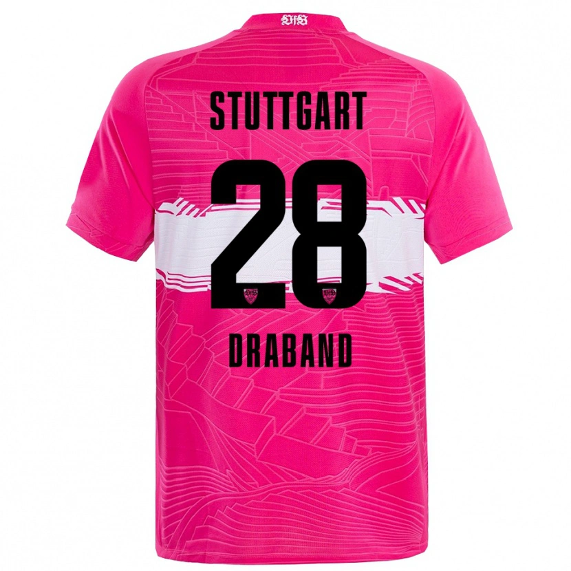 Danxen Heren Dominik Draband #28 Diep Roze Zwart Keepersshirt 2025/26 T-Shirt België