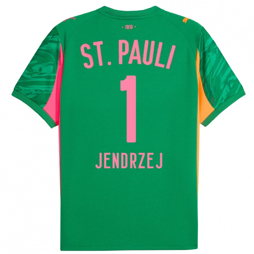 Danxen Heren Kevin Jendrzej #1 Groen Oranje Roze Keepersshirt 2025/26 T-Shirt België