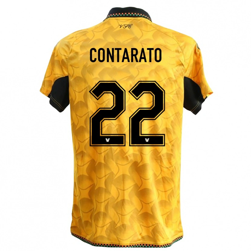 Danxen Heren Ettore Contarato #22 Geel Zwart Keepersshirt 2025/26 T-Shirt België