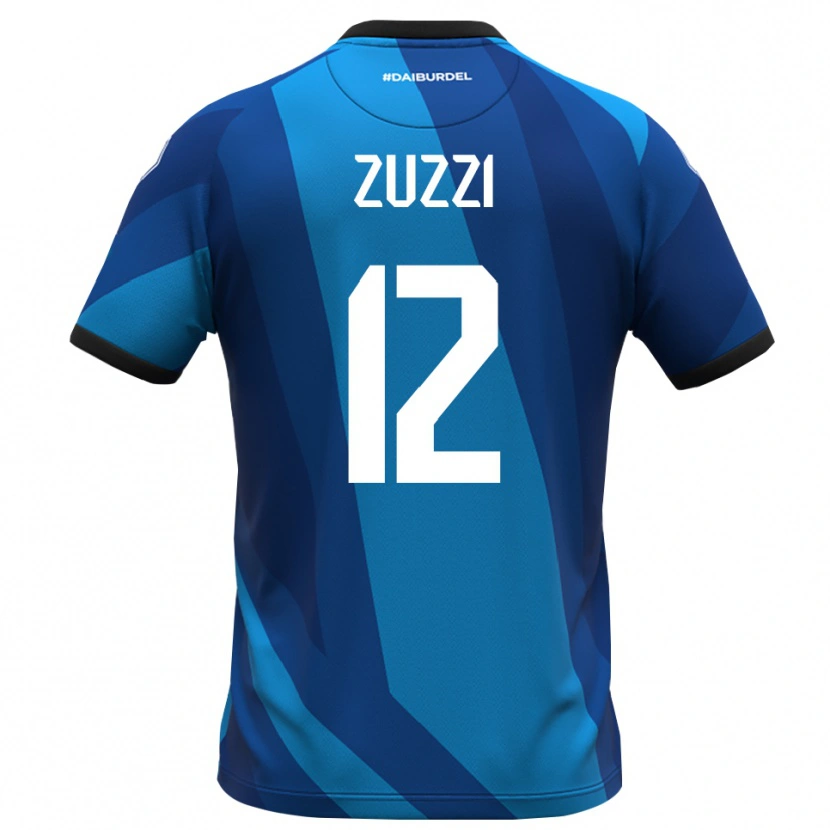 Danxen Heren Riccardo Zuzzi #12 Koningsblauw Oranje Keepersshirt 2025/26 T-Shirt België