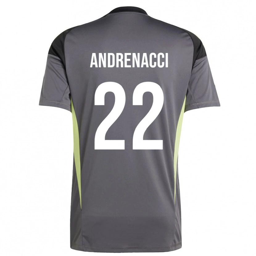 Danxen Heren Lorenzo Andrenacci #22 Dim Grijs Keepersshirt 2025/26 T-Shirt België