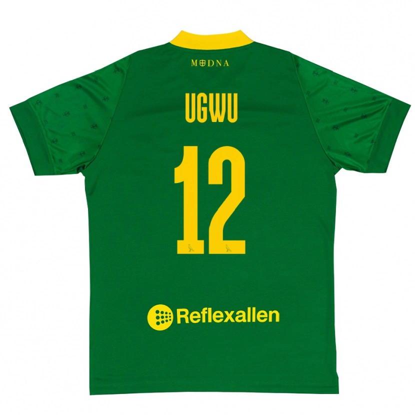 Danxen Heren Ferdinand Ugwu #12 Groen Geel Keepersshirt 2025/26 T-Shirt België