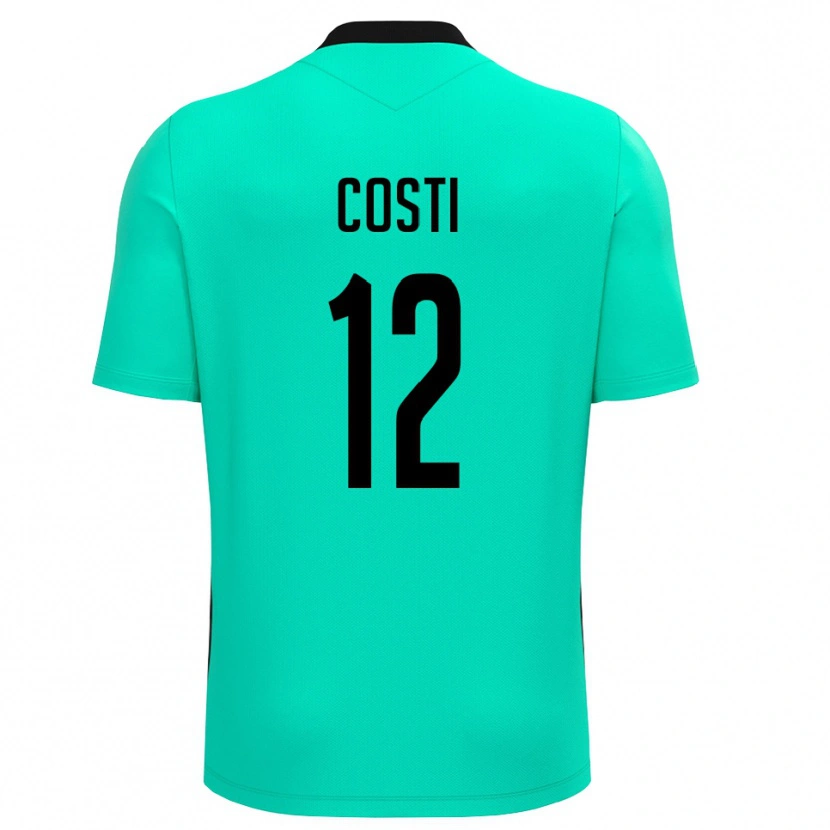 Danxen Heren Filippo Costi #12 Turquoise Zwart Keepersshirt 2025/26 T-Shirt België