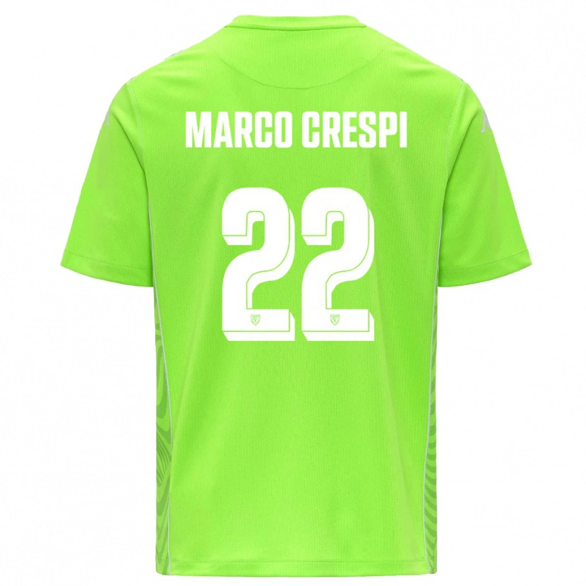 Danxen Heren Gian Marco Crespi #22 Gazongroen Wit Keepersshirt 2025/26 T-Shirt België