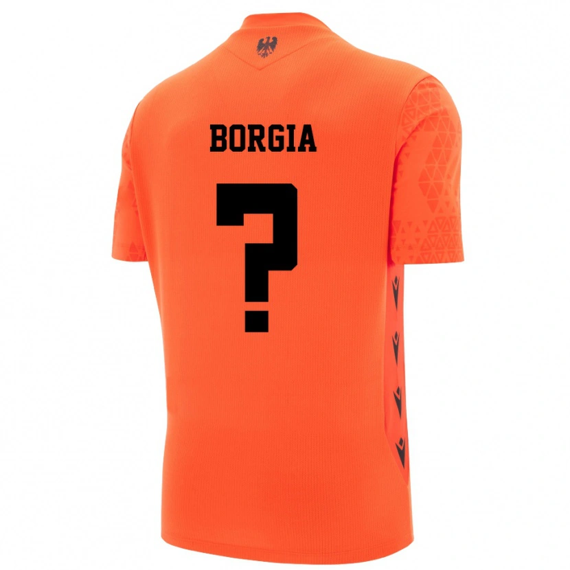 Danxen Heren Francesco Borgia #0 Donker Oranje Zwart Keepersshirt 2025/26 T-Shirt België