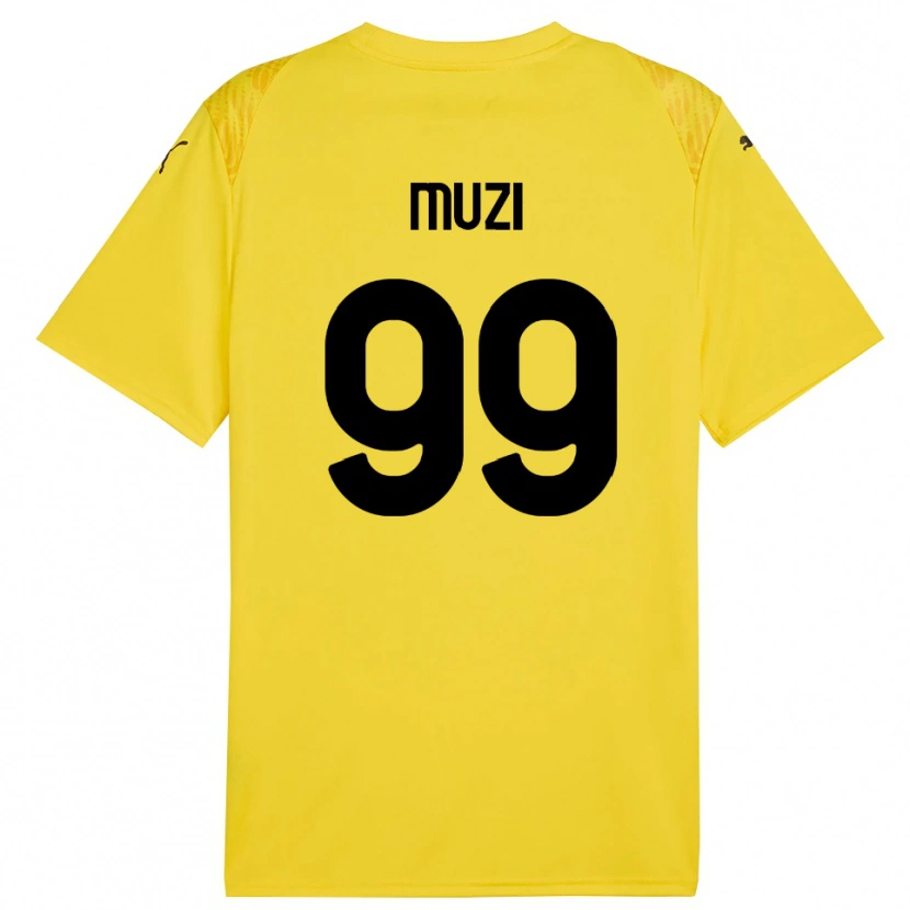 Danxen Heren Christian Muzi #99 Geel Zwart Keepersshirt 2025/26 T-Shirt België