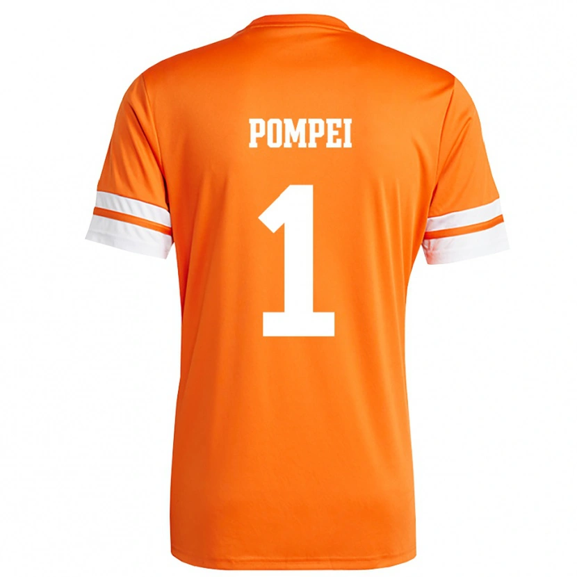 Danxen Heren Thomas Pompei #1 Oranje Wit Keepersshirt 2025/26 T-Shirt België