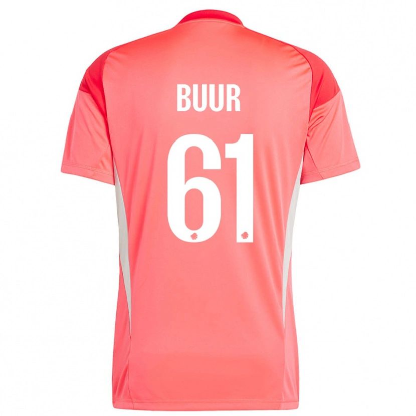 Danxen Heren Oscar Buur #61 Rood Wit Keepersshirt 2025/26 T-Shirt België