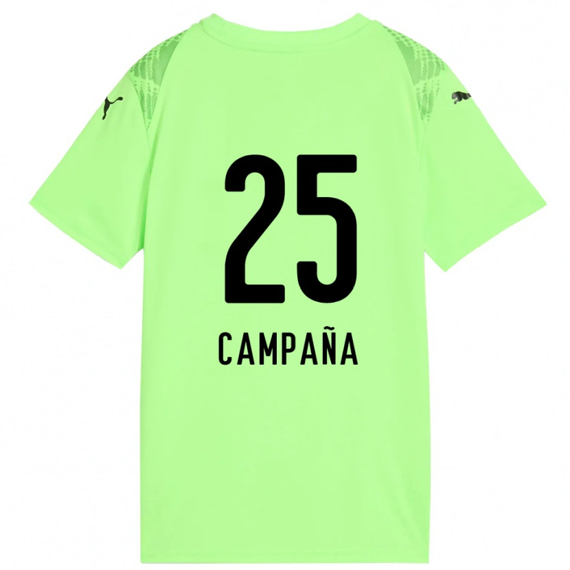 Danxen Heren Martín Campaña #25 Licht Groen Zwart Keepersshirt 2025/26 T-Shirt België