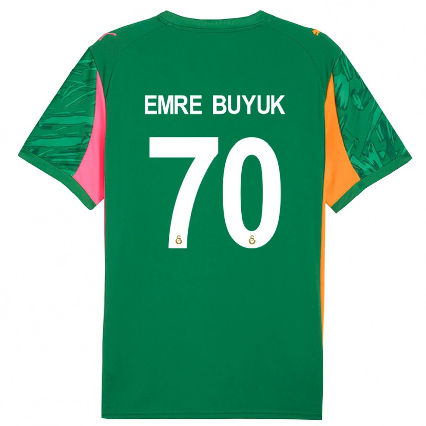 Danxen Heren Enes Emre Büyük #70 Groen Oranje Roze Keepersshirt 2025/26 T-Shirt België