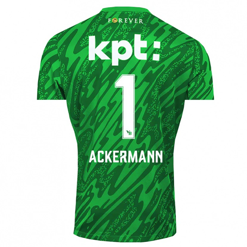 Danxen Heren Jara Ackermann #1 Groen Wit Keepersshirt 2025/26 T-Shirt België