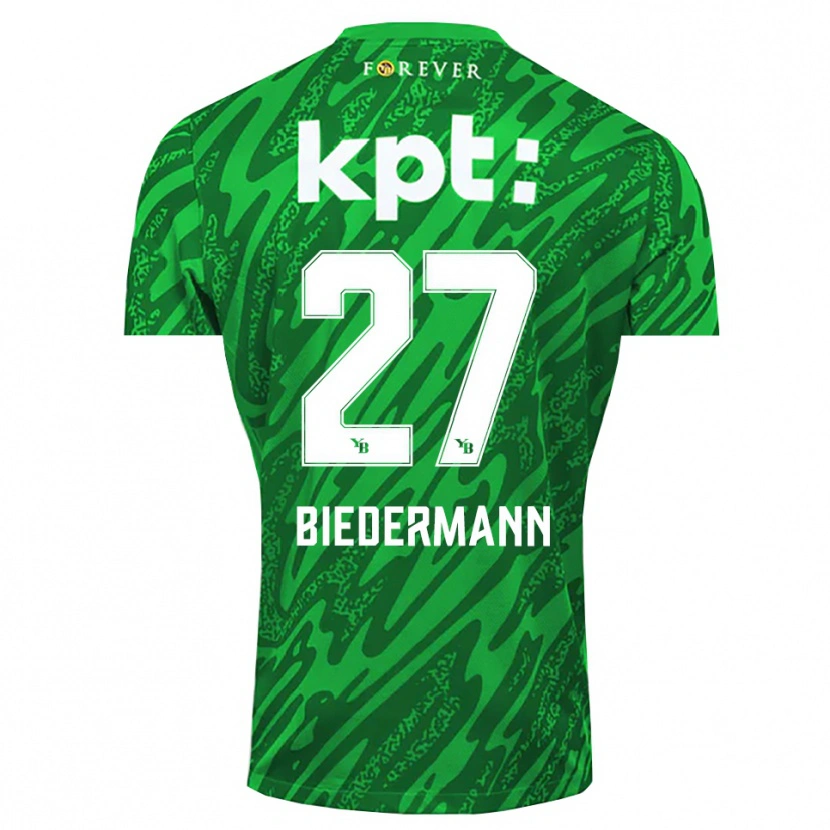 Danxen Heren Tamara Biedermann #27 Groen Wit Keepersshirt 2025/26 T-Shirt België
