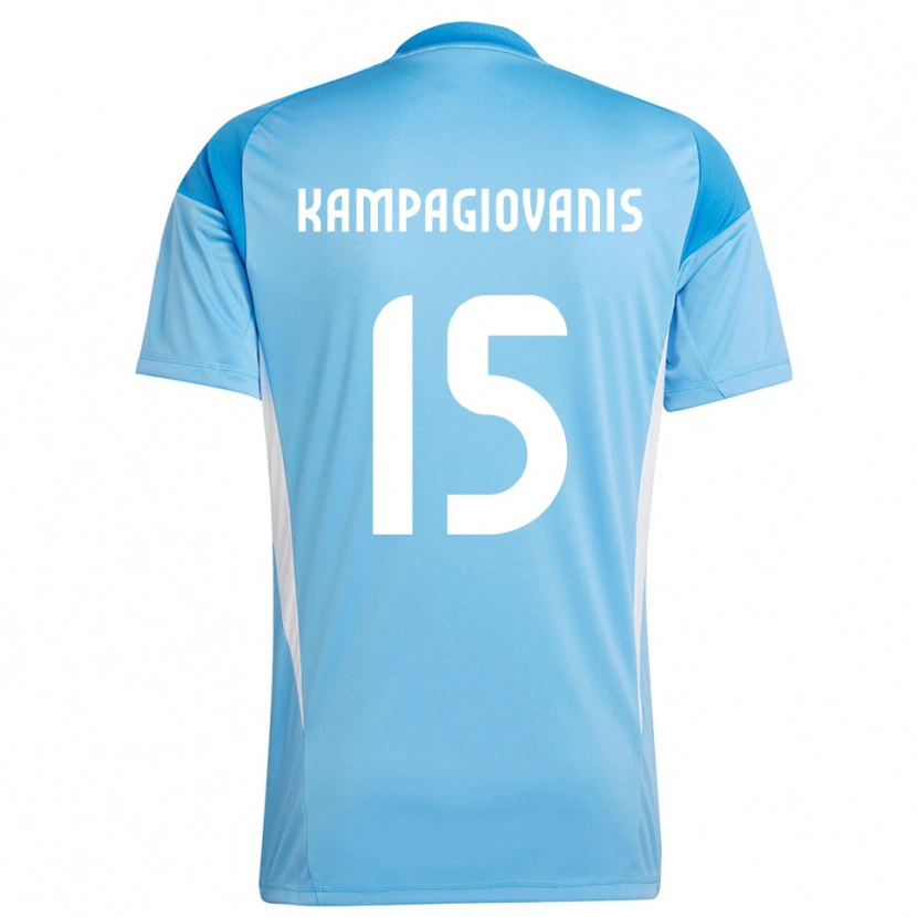 Danxen Heren Anastasios Kampagiovanis #15 Diep Hemelsblauw Keepersshirt 2025/26 T-Shirt België