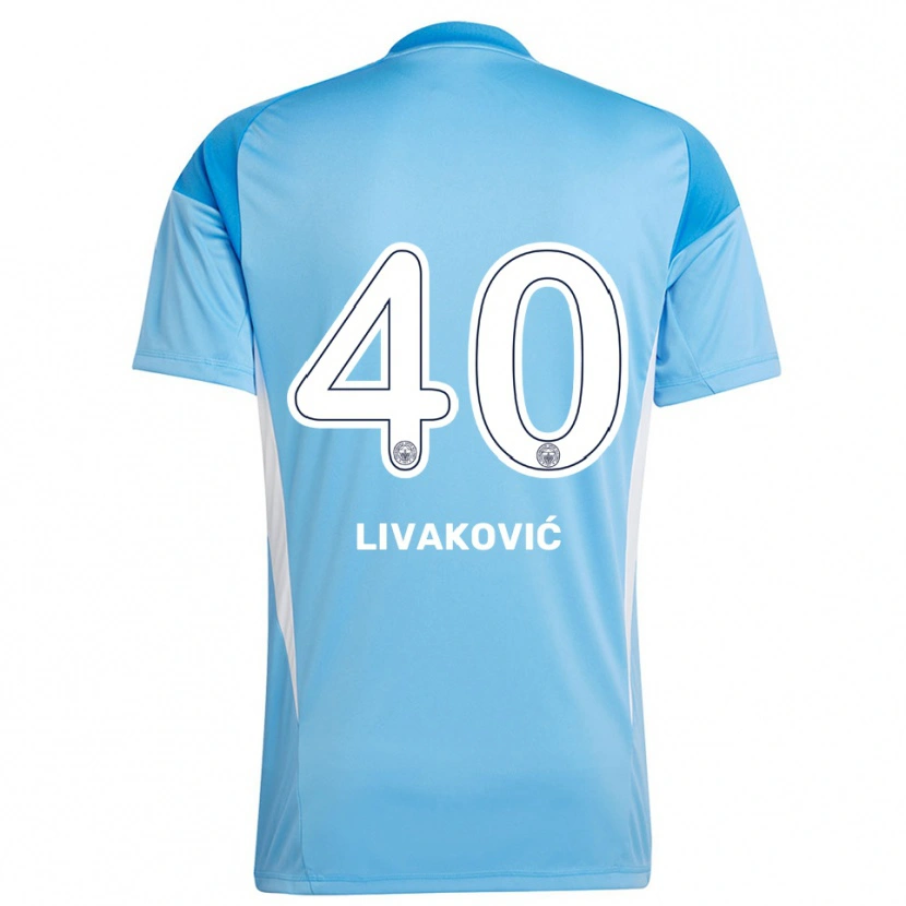 Danxen Heren Dominik Livakovic #40 Koningsblauw Wit Keepersshirt 2025/26 T-Shirt België