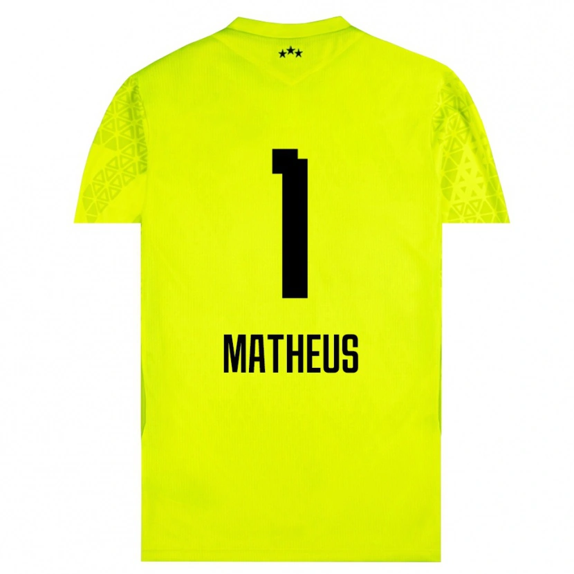 Danxen Heren Matheus #1 Geel Groen Zwart Keepersshirt 2025/26 T-Shirt België