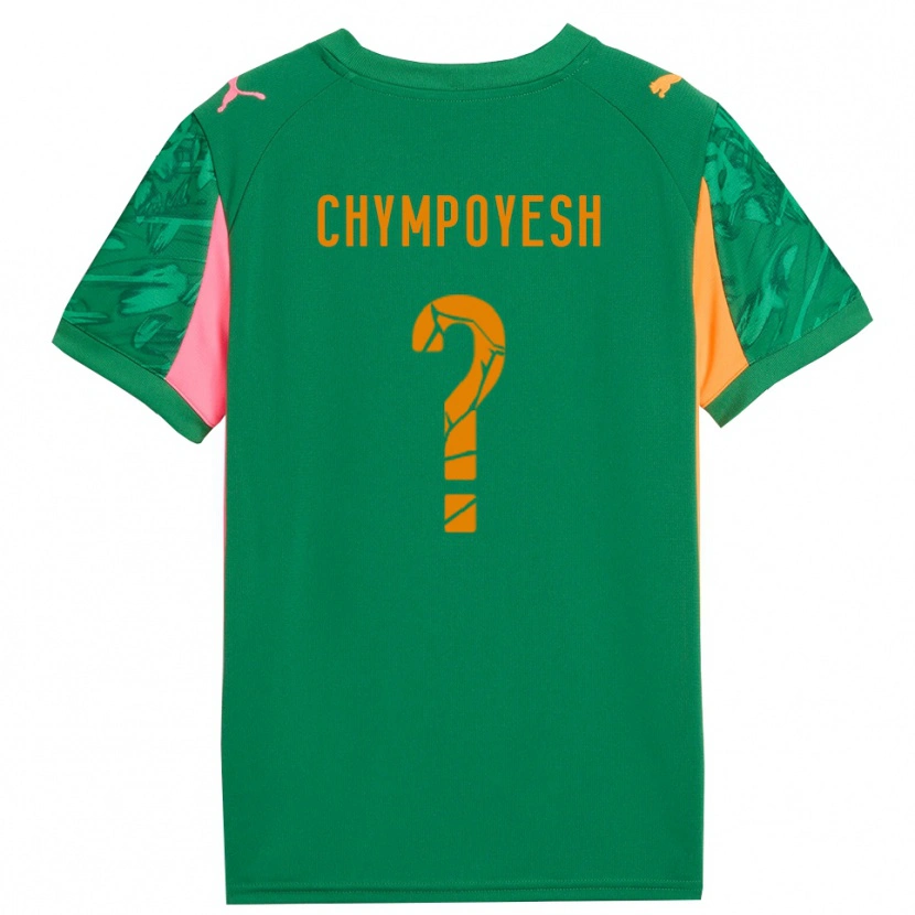 Danxen Heren Vladyslav Chympoyesh #0 Groen Oranje Roze Keepersshirt 2025/26 T-Shirt België