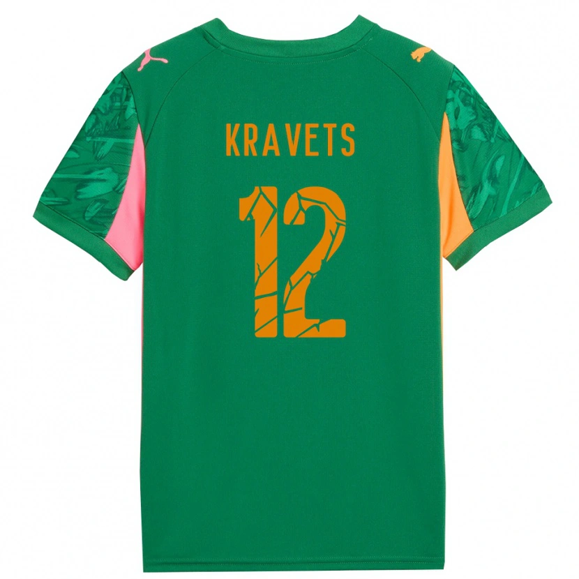 Danxen Heren Vladyslav Kravets #12 Groen Oranje Roze Keepersshirt 2025/26 T-Shirt België
