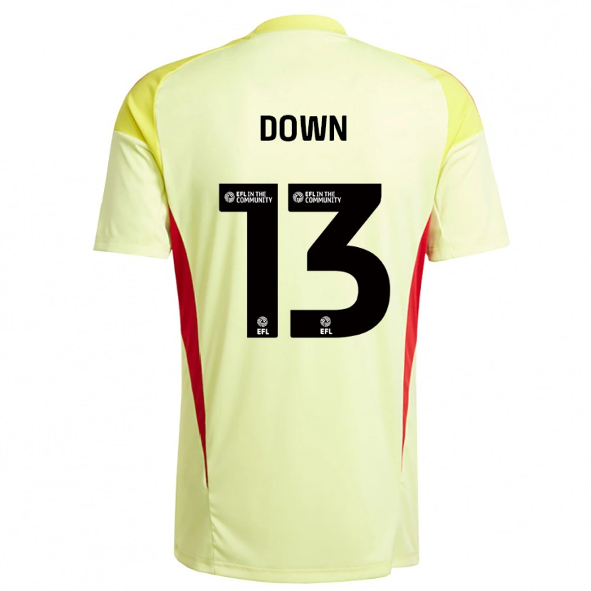 Danxen Heren Sam Down #13 Lichtgeel Keepersshirt 2025/26 T-Shirt België