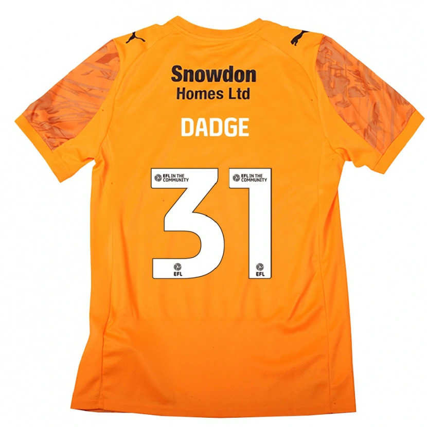 Danxen Heren James Dadge #31 Oranje Zwart Keepersshirt 2025/26 T-Shirt België