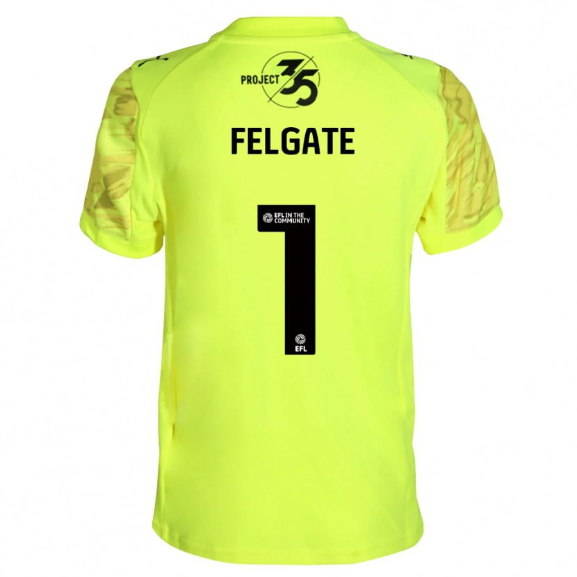 Danxen Heren Lily Felgate #1 Fluorescerend Groen Zwart Keepersshirt 2025/26 T-Shirt België