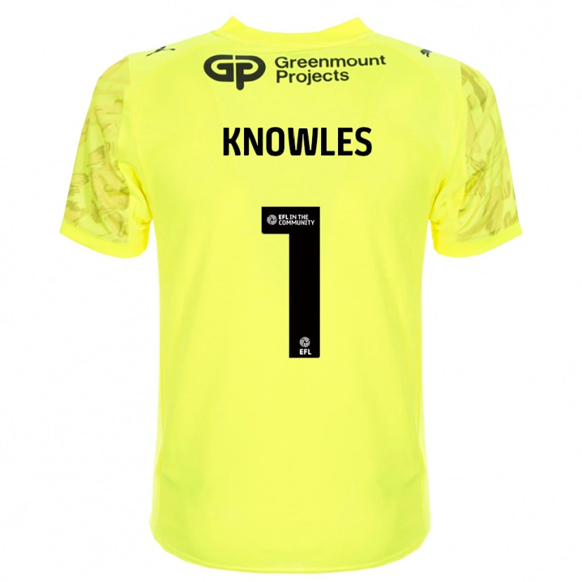 Danxen Heren Amelia Knowles #1 Fluorescerend Groen Zwart Keepersshirt 2025/26 T-Shirt België