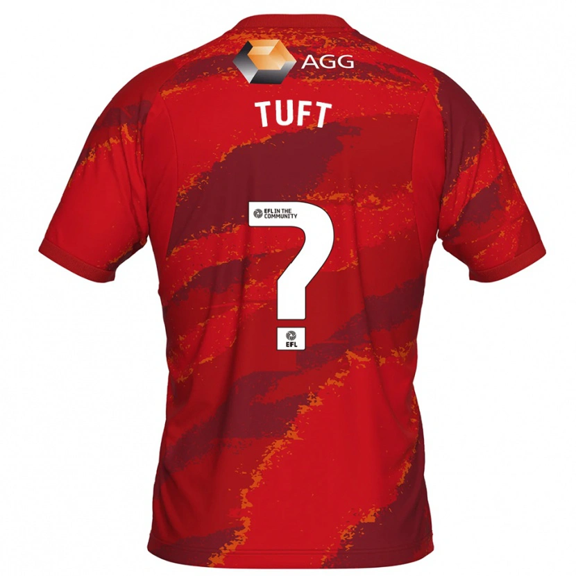 Danxen Heren Jacob Tuft #0 Rood Wit Keepersshirt 2025/26 T-Shirt België