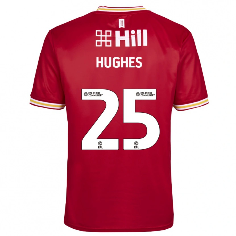 Danxen Heren Ben Hughes #25 Rood Wit Keepersshirt 2025/26 T-Shirt België