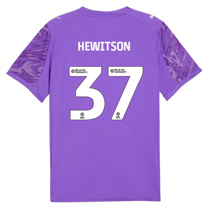 Danxen Heren Luke Hewitson #37 Paars Rood Keepersshirt 2025/26 T-Shirt België