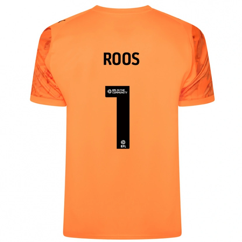 Danxen Heren Kelle Roos #1 Oranje Zwart Keepersshirt 2025/26 T-Shirt België
