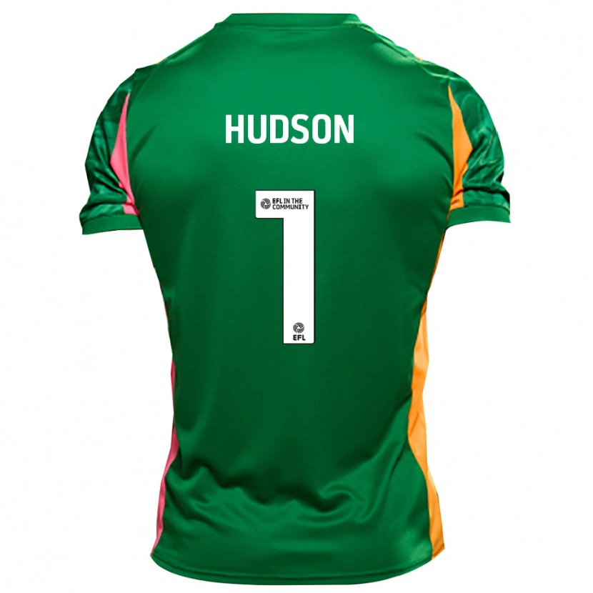 Danxen Heren Mathew Hudson #1 Groen Oranje Keepersshirt 2025/26 T-Shirt België