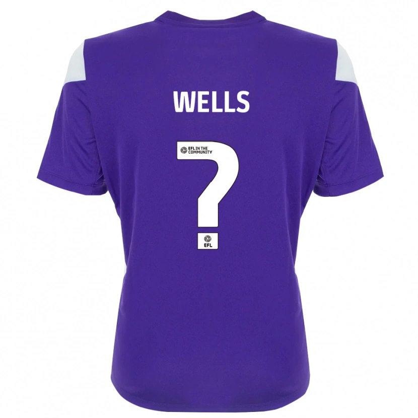 Danxen Heren Liv Wells #0 Paars Wit Keepersshirt 2025/26 T-Shirt België