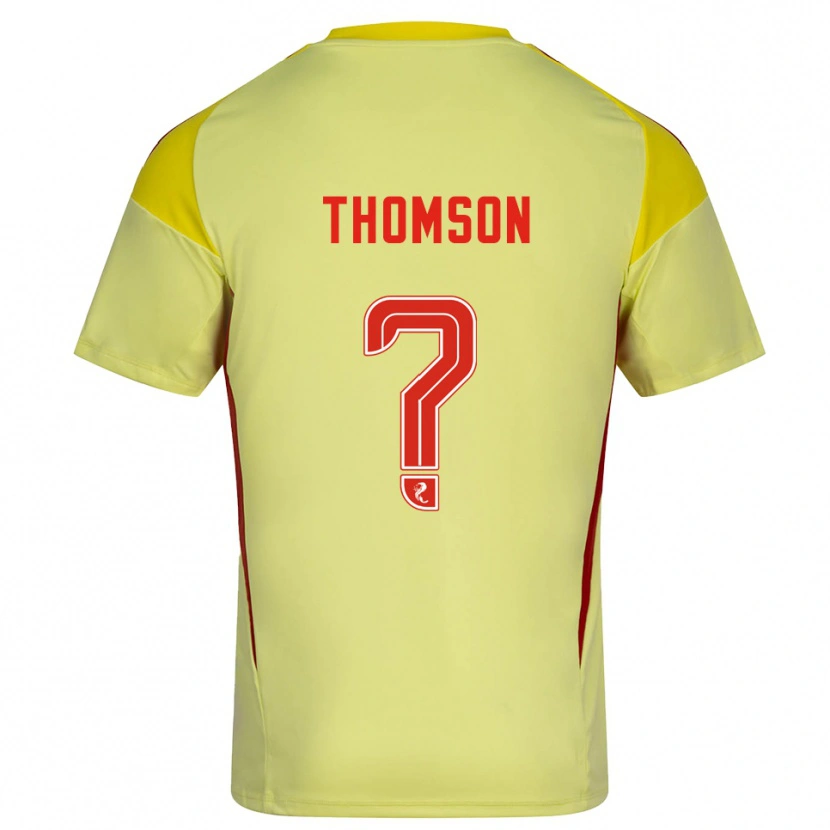 Danxen Heren Ethan Thomson #0 Geel Rood Keepersshirt 2025/26 T-Shirt België