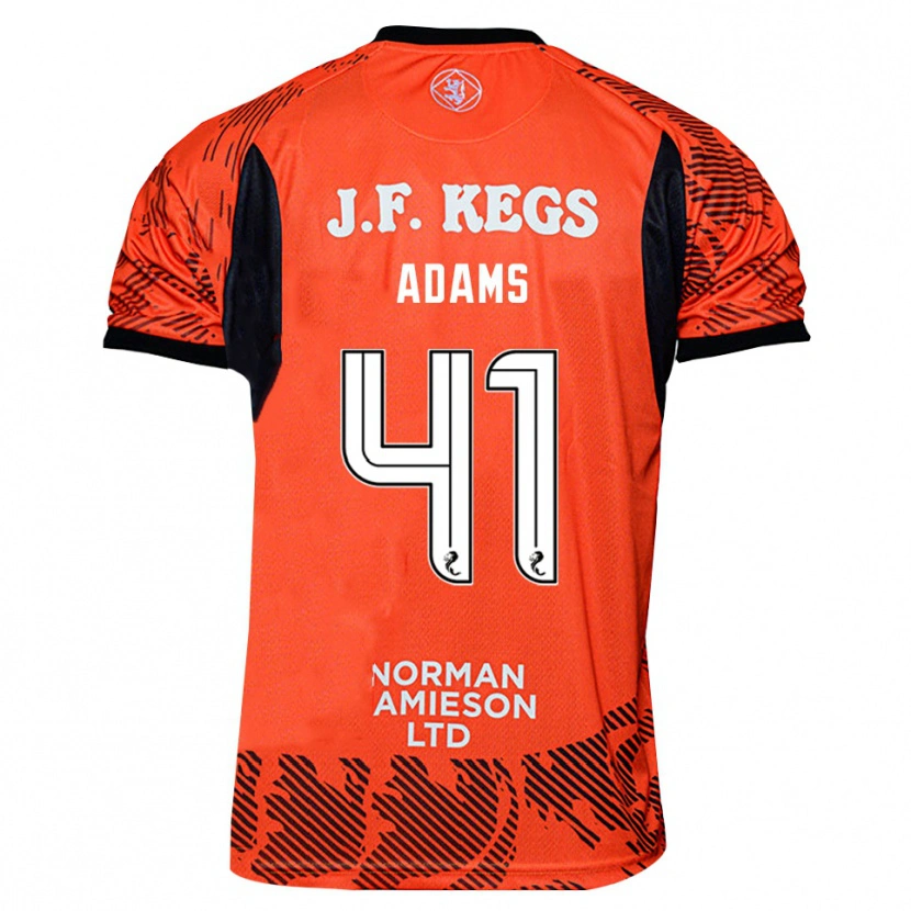Danxen Heren Ruairidh Adams #41 Oranje Zwart Keepersshirt 2025/26 T-Shirt België
