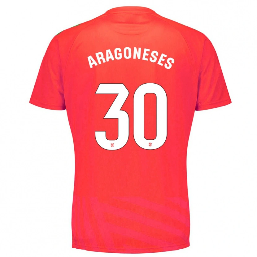 Danxen Heren Sergio Aragoneses #30 Rood Wit Keepersshirt 2025/26 T-Shirt België