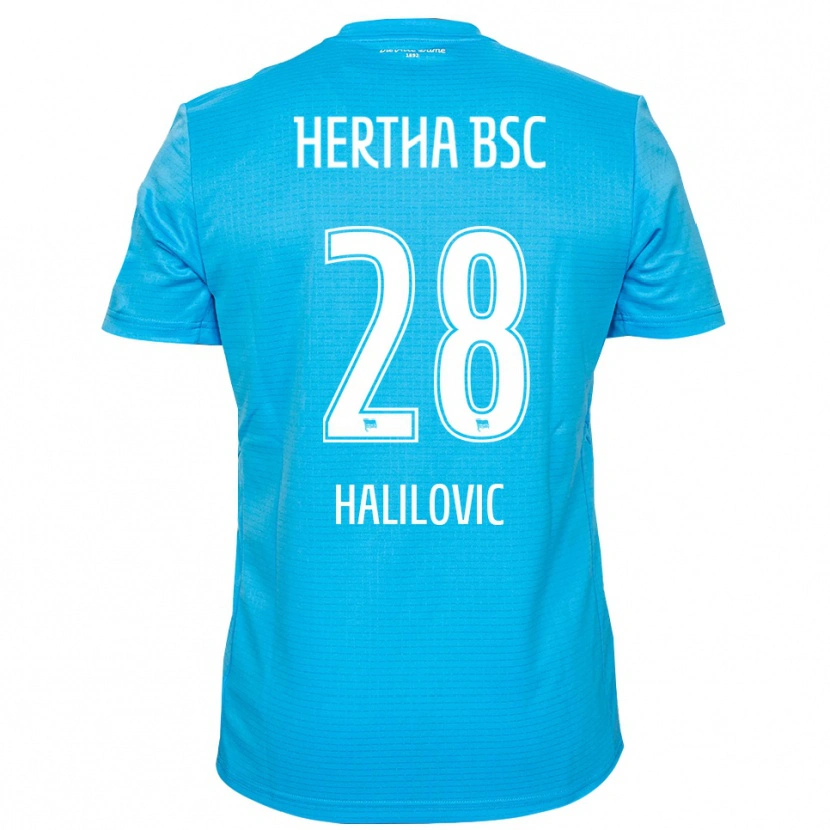 Danxen Heren Din Halilovic #28 Lichtblauw Wit Keepersshirt 2025/26 T-Shirt België