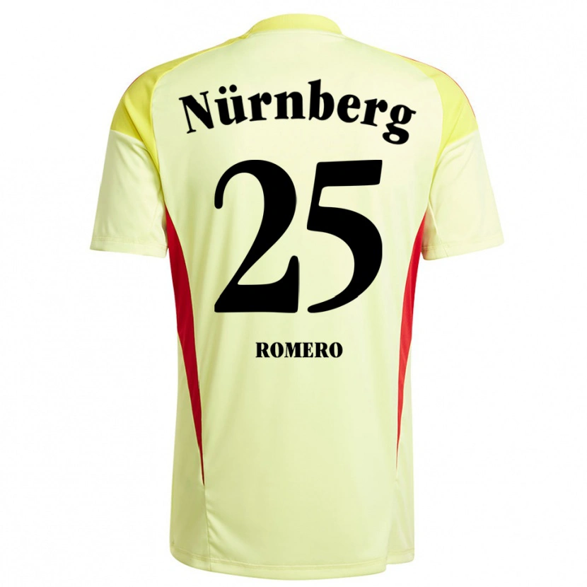 Danxen Heren Lourdes Romero #25 Geel Zwart Keepersshirt 2025/26 T-Shirt België