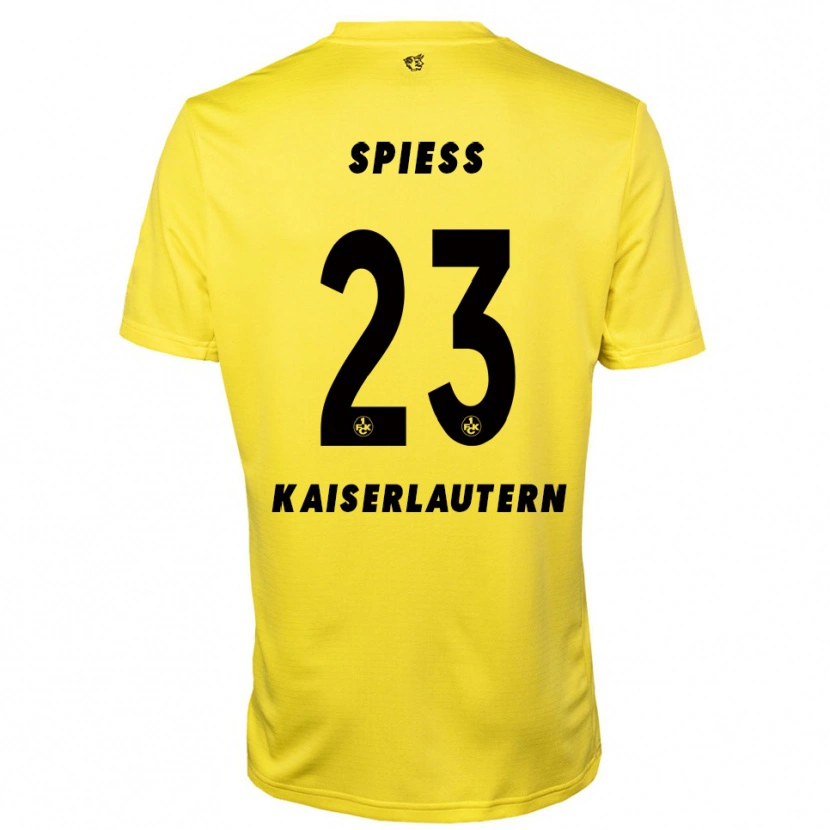 Danxen Heren Louis Spieß #23 Geel Zwart Keepersshirt 2025/26 T-Shirt België
