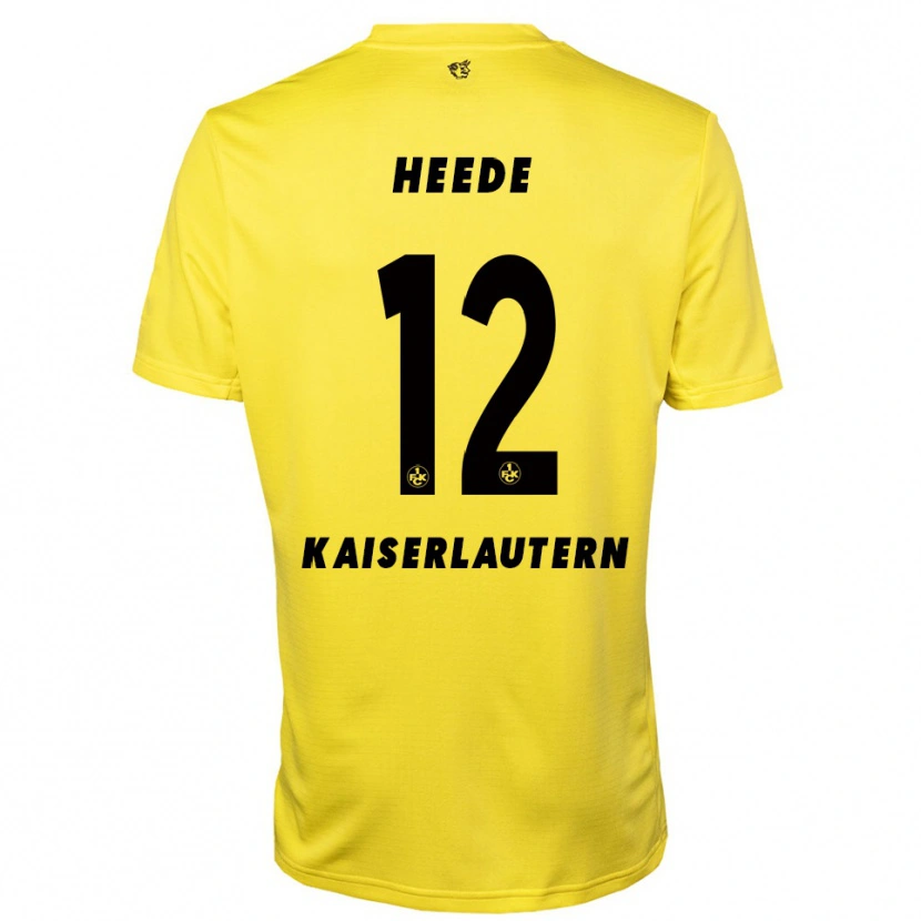 Danxen Heren Jannis Heede #12 Geel Zwart Keepersshirt 2025/26 T-Shirt België