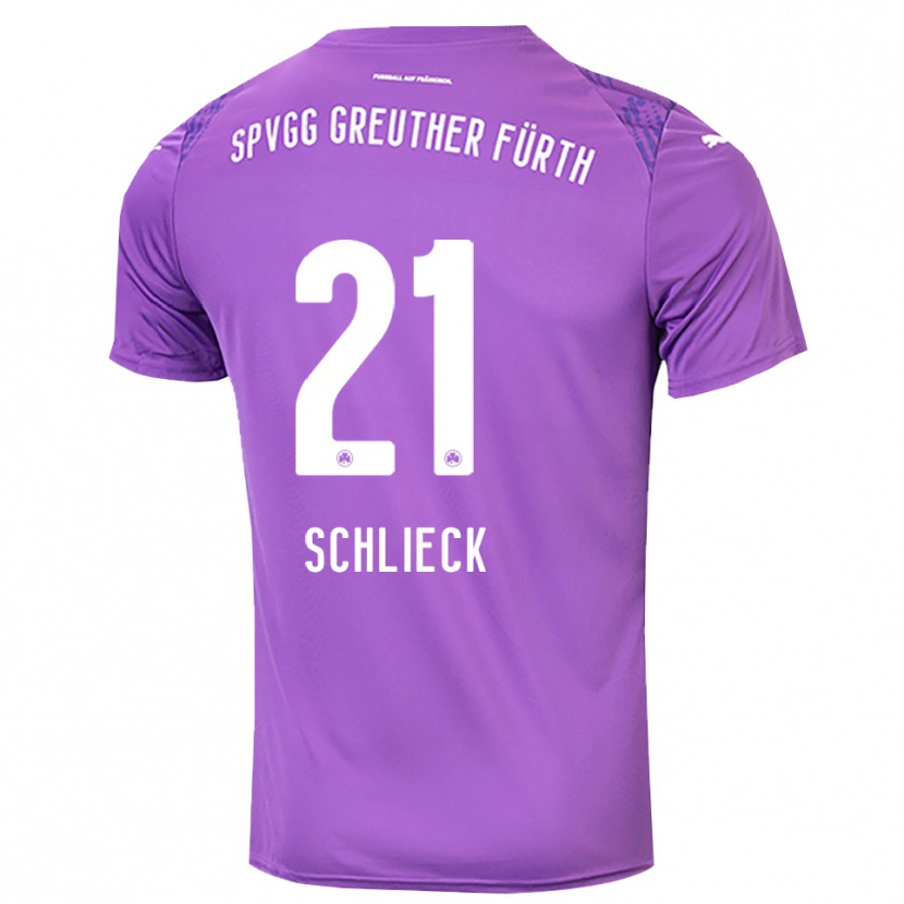 Danxen Heren Timo Schlieck #21 Paars Wit Keepersshirt 2025/26 T-Shirt België
