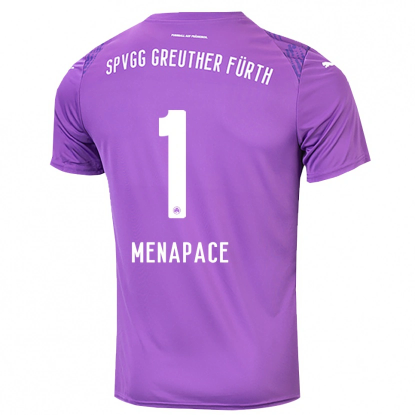 Danxen Heren Theo Menapace #1 Paars Wit Keepersshirt 2025/26 T-Shirt België