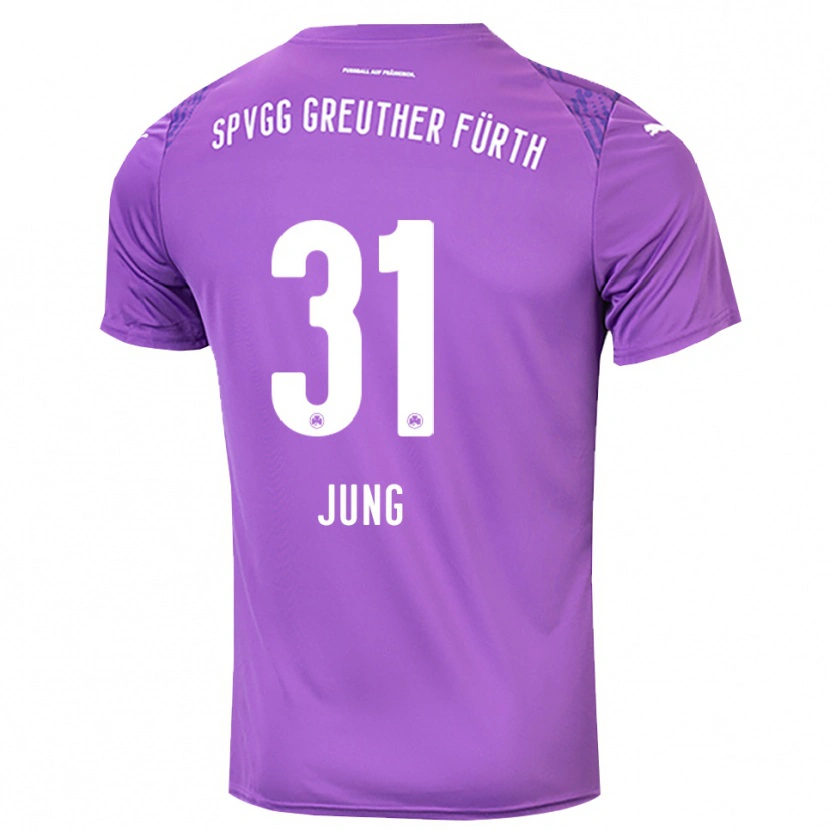 Danxen Heren Sebastian Jung #31 Paars Wit Keepersshirt 2025/26 T-Shirt België