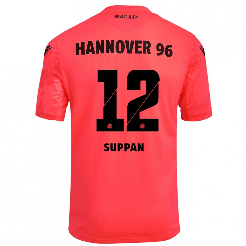 Danxen Heren Jannik Suppan #12 Rood Zwart Keepersshirt 2025/26 T-Shirt België