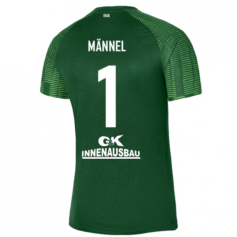 Danxen Heren Martin Männel #1 Diep Groen Zwart Keepersshirt 2025/26 T-Shirt België
