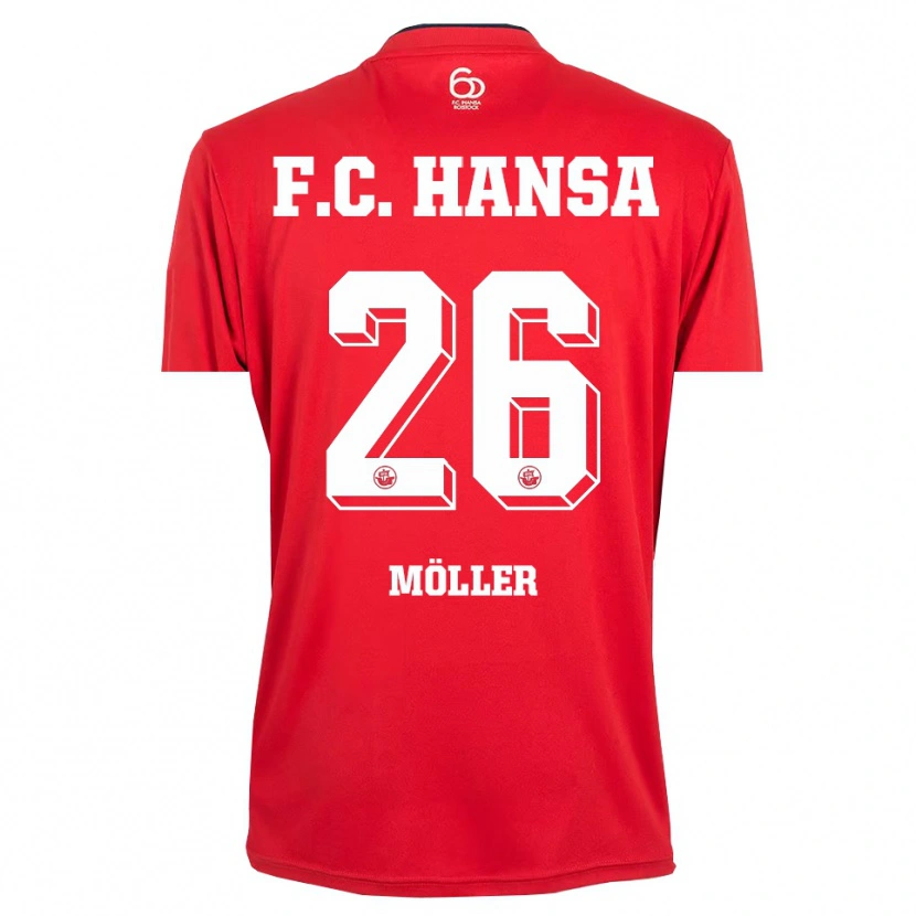 Danxen Heren Andreas Möller #26 Rood Wit Keepersshirt 2025/26 T-Shirt België